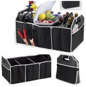 img 2 attached to Car boot organizer bag "Car Boot Organizer" foldable, black