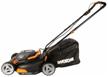 worx wg743e 4ah battery lawnmower with battery and charger 40cm logo