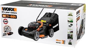 img 1 attached to Worx WG743E 4Ah battery lawnmower with battery and charger 40cm