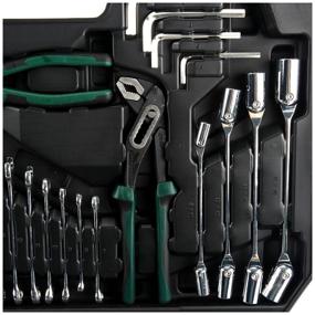 img 1 attached to DreamCar Technology Automotive Tool Set DC-000-0180300, 137 pcs, Black/Green