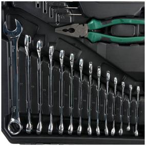 img 4 attached to DreamCar Technology Automotive Tool Set DC-000-0180300, 137 pcs, Black/Green