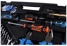 img 4 attached to Tool set Licota ALK-8009F, 143 pcs, blue/black