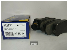 img 1 attached to Front disc brake pads SANGSIN BRAKE SP1564 for LADA Largus, LADA Vesta (4 pcs.)