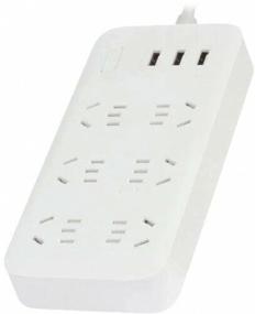 img 4 attached to Xiaomi Mi Power Strip Sockets 6 USB 3 Extender White