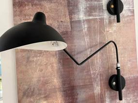 img 1 attached to Wall lamp Odeon Light 4830/1W, E27, 40 W, number of lamps: 1 pc., armature color: black