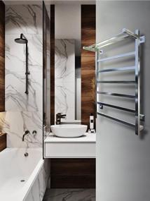 img 3 attached to Electric heated towel rail Trugor 554x800mm ladder shape 6 rungs universal connection