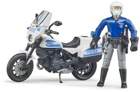 img 3 attached to Motorcycle Bruder Scrambler Ducati 62-731 1:16, white/blue