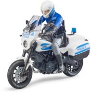 motorcycle bruder scrambler ducati 62-731 1:16, white/blue logo