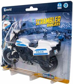 img 4 attached to Motorcycle Bruder Scrambler Ducati 62-731 1:16, white/blue