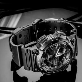 img 1 attached to CASIO AEQ-110W-1B quartz watch, alarm clock, notebook, chronograph, stopwatch, countdown timer, waterproof, hand illumination, display illumination, black
