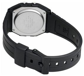 img 3 attached to CASIO F-91W-1YER quartz watch, alarm clock, chronograph, stopwatch, waterproof, display backlight, blue