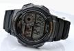 casio collection ae-1000w-1a quartz watch, alarm clock, chronograph, stopwatch, countdown timer, waterproof, display backlight, black logo