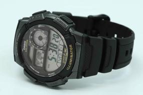 img 4 attached to CASIO Collection AE-1000W-1A quartz watch, alarm clock, chronograph, stopwatch, countdown timer, waterproof, display backlight, black