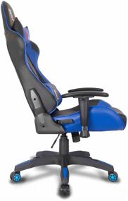 img 3 attached to Gaming chair College CLG-801LXH, upholstery: imitation leather, color: black/blue
