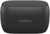 jabra elite 4 active wireless headphones, black logo