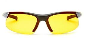 img 3 attached to SPG Premium AD057 Driving Glasses, no prescription, frame color: black, lens color: yellow