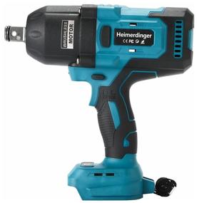 img 1 attached to Heimerdinger 3/4" 1300Nm Brushless Cordless Impact Wrench for Car Repair, No Battery