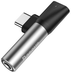 img 1 attached to Adapter Baseus USB Type-C - USB Type-C / mini jack 3.5 mm (L41), black