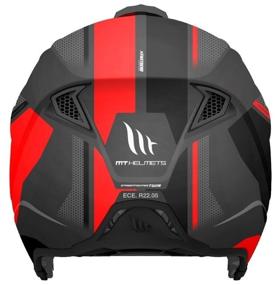 img 1 attached to Helmet MT TR902XSV STREETFIGHTER Twin C5 (XXL, Matt Red)