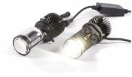 led lamps with y6d lens (120w, 6500k, h4 base) for vaz 2101-21099, 2113, 2114, lada niva 4x4, granta, largus логотип