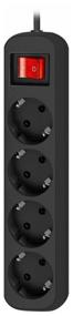 img 1 attached to Extension cord Defender G430, 4 sockets, s/o, 10A / 2200 W black 3 m