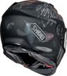 shoei motorcycle helmet gt-air 2 ubiquity (black-white-gold, tc-9, s) logo