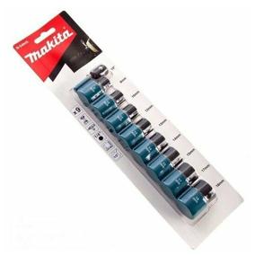 img 2 attached to Impact socket set 1/2" 9 pcs with adapter 1/4" E-form Makita B-54645