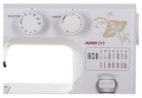 img 4 attached to Sewing machine Janome Juno 513, white/flowers