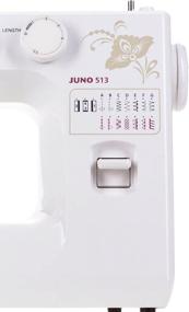 img 1 attached to Sewing machine Janome Juno 513, white/flowers