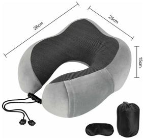 img 3 attached to Neck pillow Travel Kit 4in1