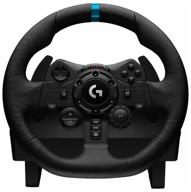 logitech g g923 trueforce steering wheel + driving force shifter (ps3 / ps4 / ps5 / pc) logo