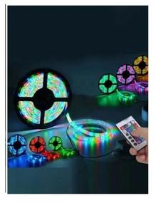 img 1 attached to LED strip 3528RGB color, SMD Tape 5 meters + remote control, power supply, 12w, 60 LEDS