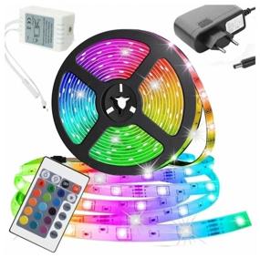 img 4 attached to LED strip 3528RGB color, SMD Tape 5 meters + remote control, power supply, 12w, 60 LEDS
