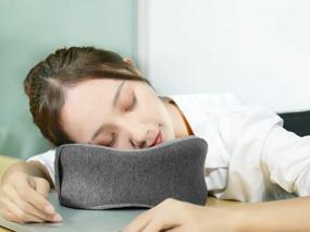 img 4 attached to Xiaomi massage pillow LeFan Massage Sleep Neck Pillow 26.5x24x10 cm, dark gray LR-S100