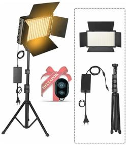 img 2 attached to Video light PRO LED-U800+ 50W with 2m power supply, Bluetooth remote control and floor stand (210cm)