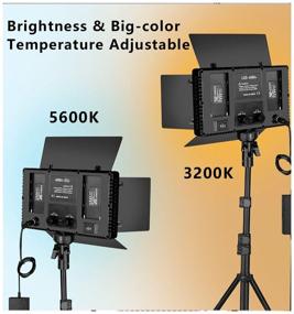 img 1 attached to Video light PRO LED-U800+ 50W with 2m power supply, Bluetooth remote control and floor stand (210cm)