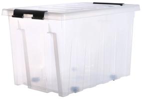 img 2 attached to A set of plastic container for storing things and products ROX BOX with a lid 36L 3pcs