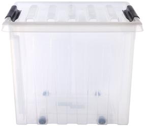 img 4 attached to A set of plastic container for storing things and products ROX BOX with a lid 36L 3pcs
