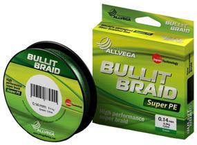 img 3 attached to Braided cord ALLVEGA BULLIT BRAID d=0.18 mm, 135 m, 12.2 kg, dark green, 1 pc.