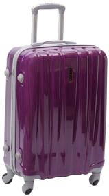img 4 attached to TEVIN suitcase, polycarbonate, support legs on the side wall, 77 l, size M, aircraft in the sky