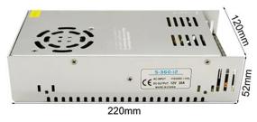 img 1 attached to Power supply DC 12 Volt 360 Watt 30 Amp. LED strip power supply model S-360-12