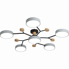 img 4 attached to Chandelier LED Ritter Scandia 52079 5, 84 W, number of lamps: 6 pcs., color: black