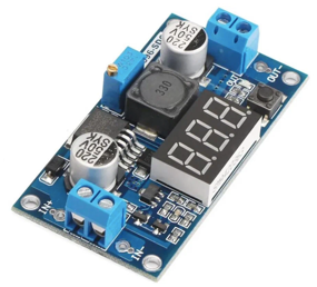 img 1 attached to Step-down DC-DC converter LM2596 with voltmeter