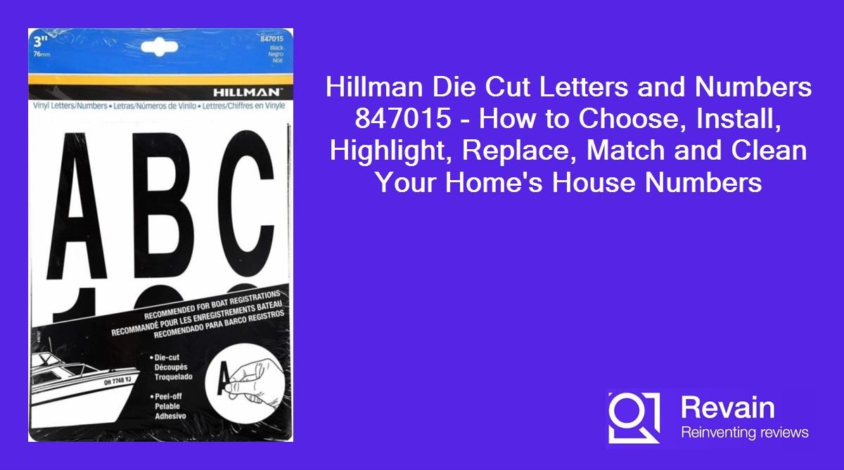 Article Hillman Die Cut Letters and Numbers 847015 - How to Choose, Install, Highlight, Replace, Match and Clean Your Home's…