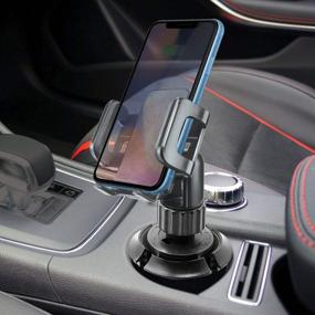 img 3 attached to 📱 Universal Car Cup Holder Phone Mount: Adjustable Cradle for All Smartphones - Apple iPhone, Samsung Galaxy, LG, Moto, Google Pixel - by Cellet