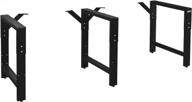 adjustable black workbench frame with 3 legs, 26" depth and height range of 30" to 36" by benchpro: a garage essential logo