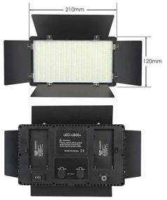 img 3 attached to Video light LED-U600+ complete with 2.1m standard tripod, 2m power supply and table stand