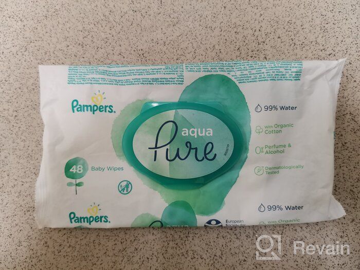 img 1 attached to Pampers Aqua Pure Wipes: Four-Pack for Gentle and Effective Baby Care review by Anastazja Fularczyk ᠌