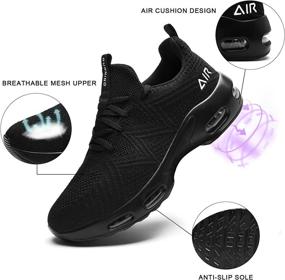 img 3 attached to SURKING Sneakers Athletic Trainers Resistant Women's Shoes : Athletic