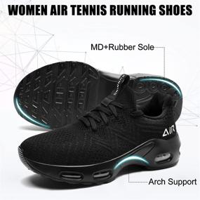 img 2 attached to SURKING Sneakers Athletic Trainers Resistant Women's Shoes : Athletic